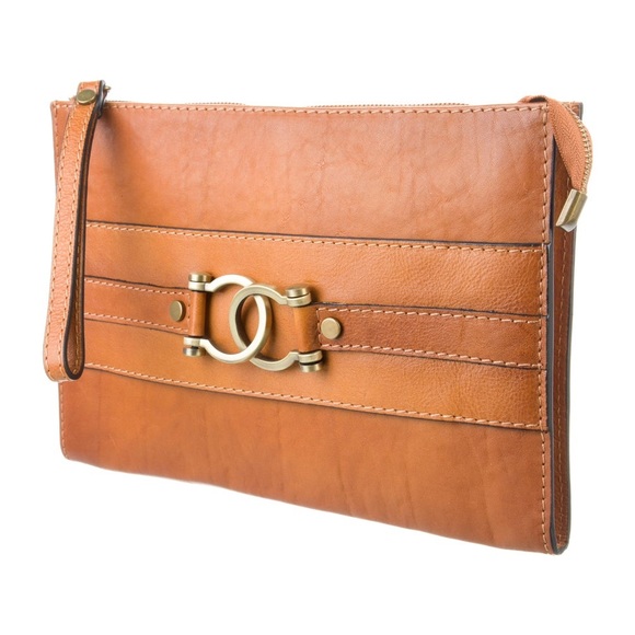 PRATESI FIRENZE Italian Leather Clutch/Wristlet - Picture 6 of 8